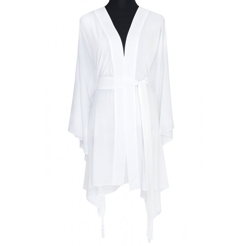 Load image into Gallery viewer, White Midi Kimono Wings - Kimono

