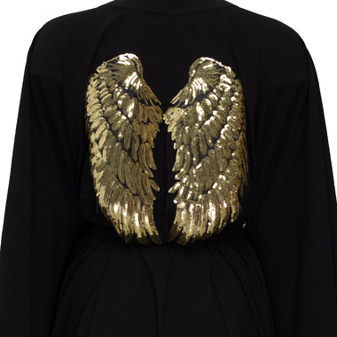 Gold Angel Black - Kimono