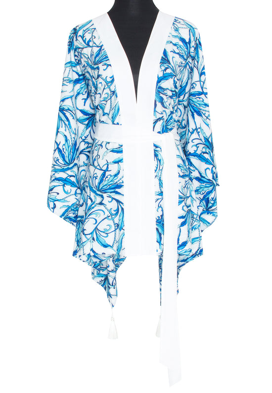 Kimono Short Angel Spring Summer Royal Blue