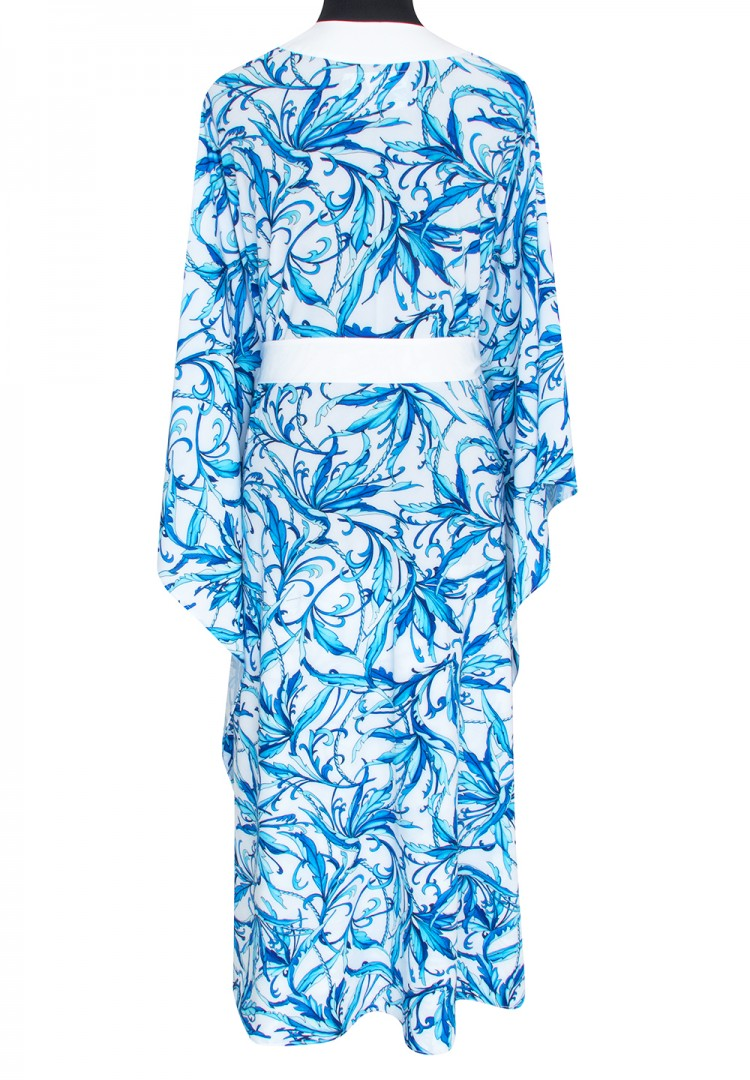 Kimono Long Spring Summer Royal Blue
