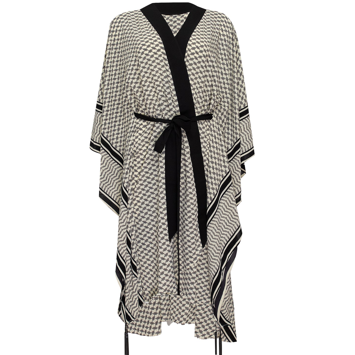 Load image into Gallery viewer, Tribe Kimono Wings Black Long - Kimono
