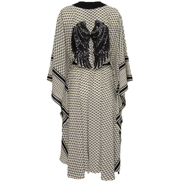 Tribe Kimono Wings Black Long - Kimono