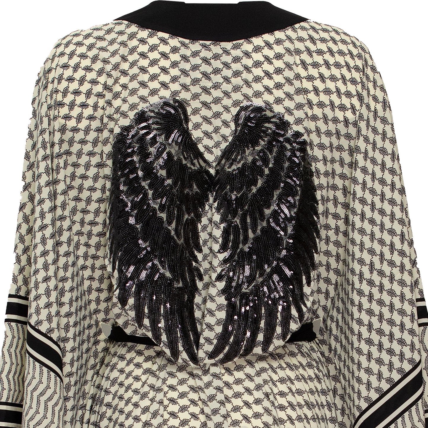 Load image into Gallery viewer, Tribe Kimono Wings Black Long - Kimono
