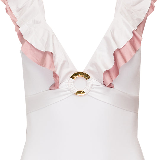 Enyo White Pink Swimsuit