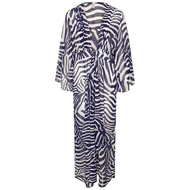 Open Front Kaftan with 3/4 Length Floaty Sleeves