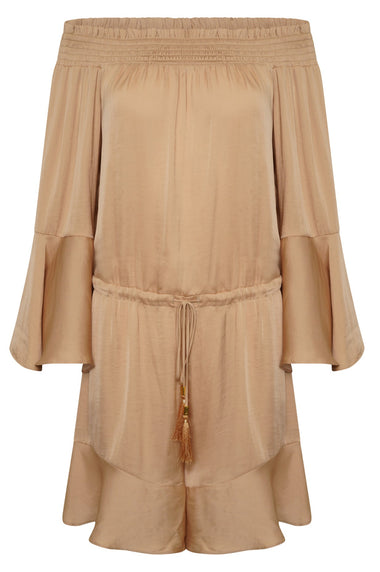 Bardot Playsuit with Loose Fitting Shorts