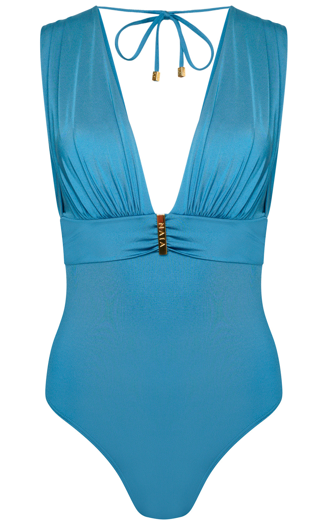 Load image into Gallery viewer, Designer One Piece Swimsuit with Ruched Bust Panels
