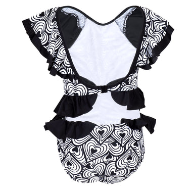 Girls One Piece Side Cut Out Swimsuit