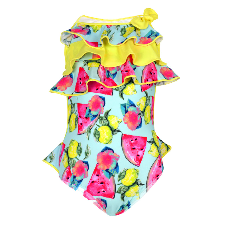 Cute Fruit Print Swimsuit for Girls