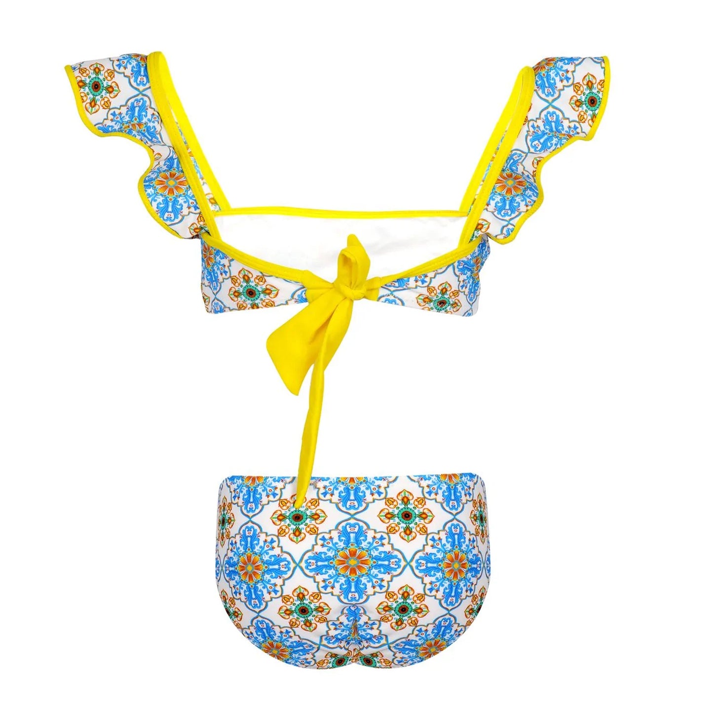 Load image into Gallery viewer, Designer Bikini for Girls With Ruffles
