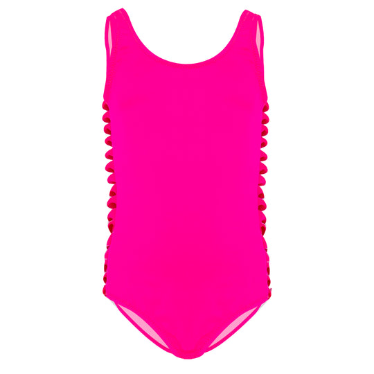 Neon Pink Swimsuit for Girls 
