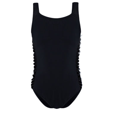 Girls Black One Piece Swimsuit