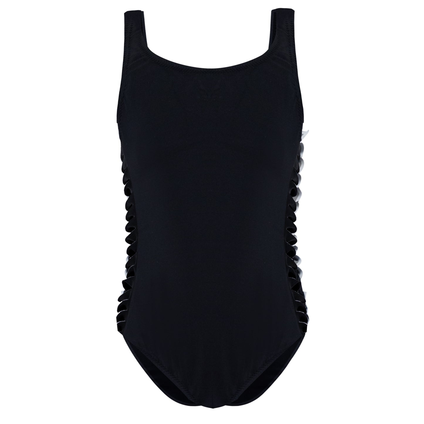 Load image into Gallery viewer, Girls Black One Piece Swimsuit
