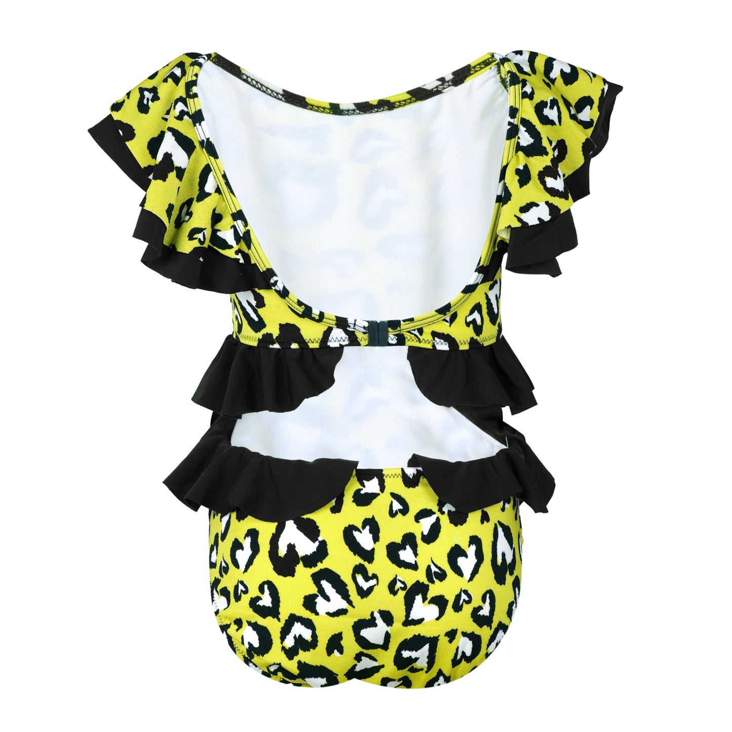 Kids Yellow Cutout Swimsuit