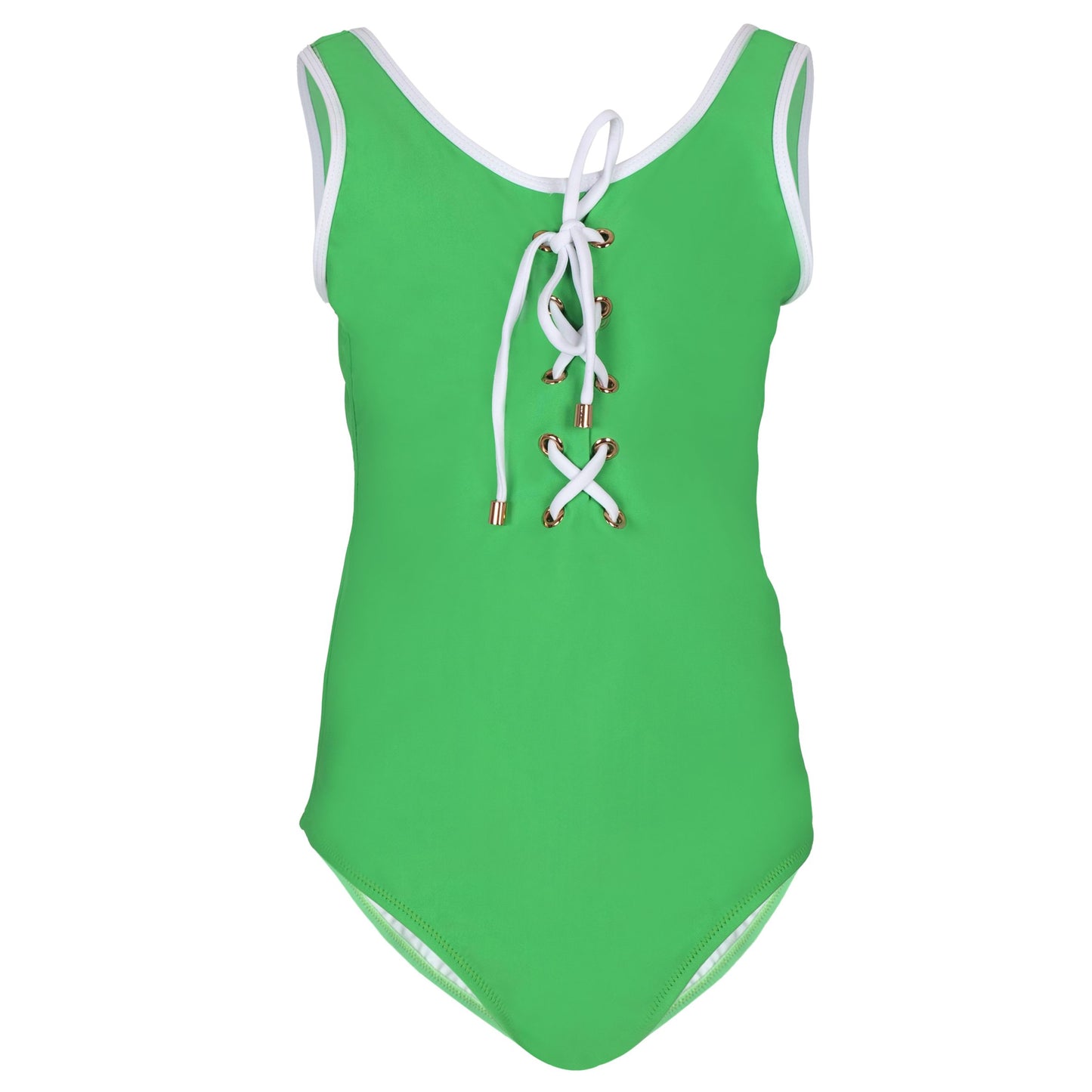 Load image into Gallery viewer, Green One Piece Swimsuit for Girls
