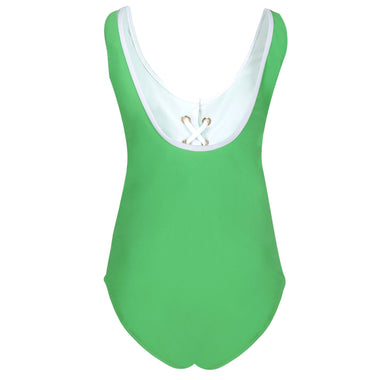 U Cut Back Girls Eyelet Swimsuit