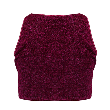 Lumiere Crop Top Dark Fuchsia - Top