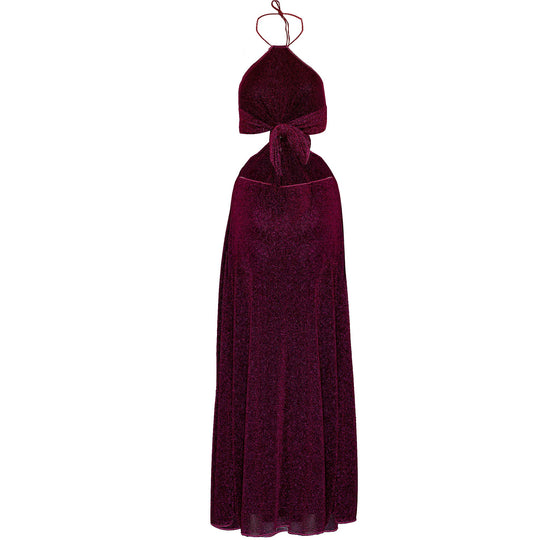 Load image into Gallery viewer, Lumiere Knotted Dress Dark Fucsia
