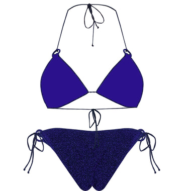 Lumiere Ring Microkini Bikini Set Blue - Bikini