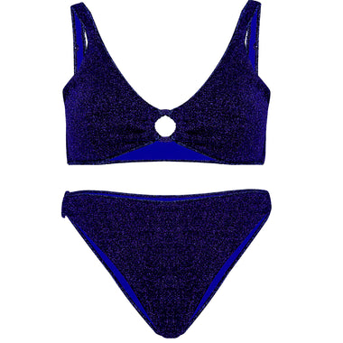 Lumiere Ring Sporty ’90 Bottom Bikini Set Blue - Bikini