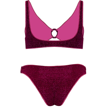 Lumiere Ring Sporty ’90 Bottom Dark Fuchsia - Bikini