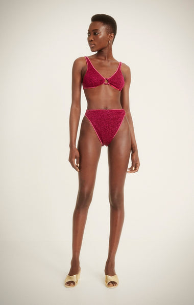 Lumiere Ring Sporty ’90 Bottom Dark Fuchsia - Bikini