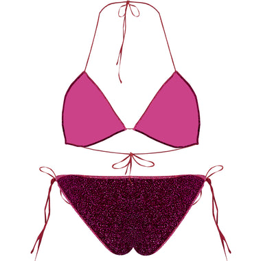 Lumiere Two Piece Dark Fuchsia - Bikini
