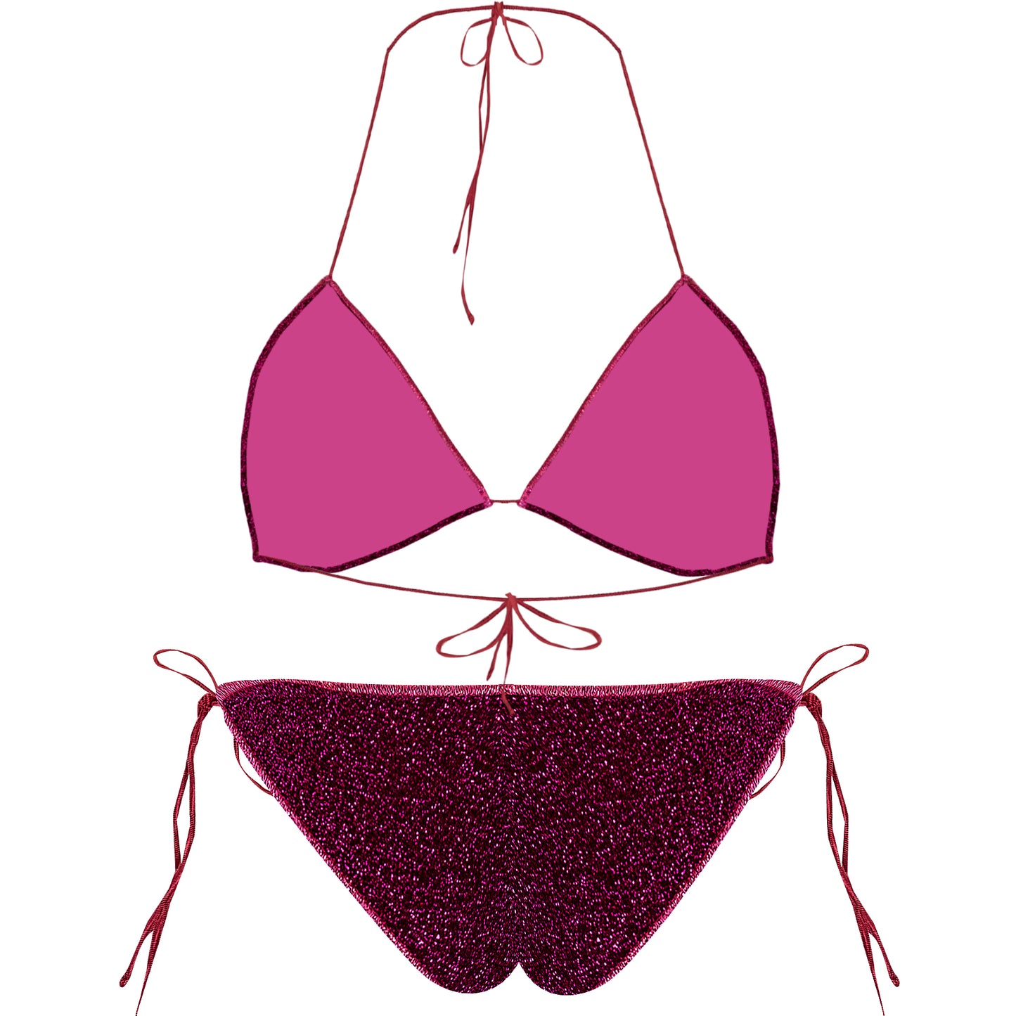 Load image into Gallery viewer, Lumiere Two Piece Dark Fuchsia
