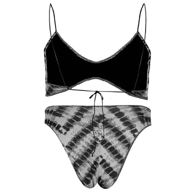 Safari Bra With 90’S Bottom Silver - Bikini