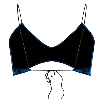 Safari Bra With 90’S Bottom Blue - Bikini
