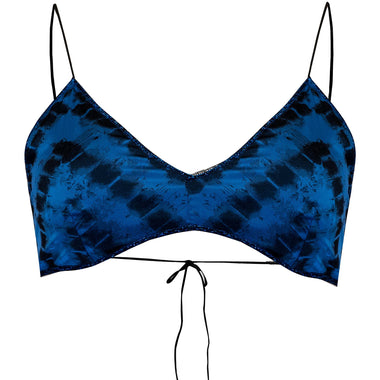 Safari Bra With 90’S Bottom Blue - Bikini