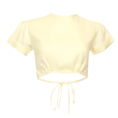 Double Crossed Top Butter Almond - Top