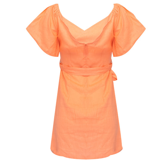 Mafi Shirt Dress Bright Orange