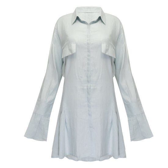 Mila Shirt Dress Pale Blue