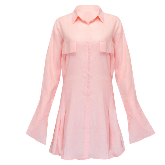 Mila Shirt Dress Pale Pink