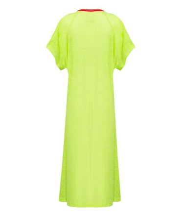 Back view in Pitusa Inca Abaya Lemon