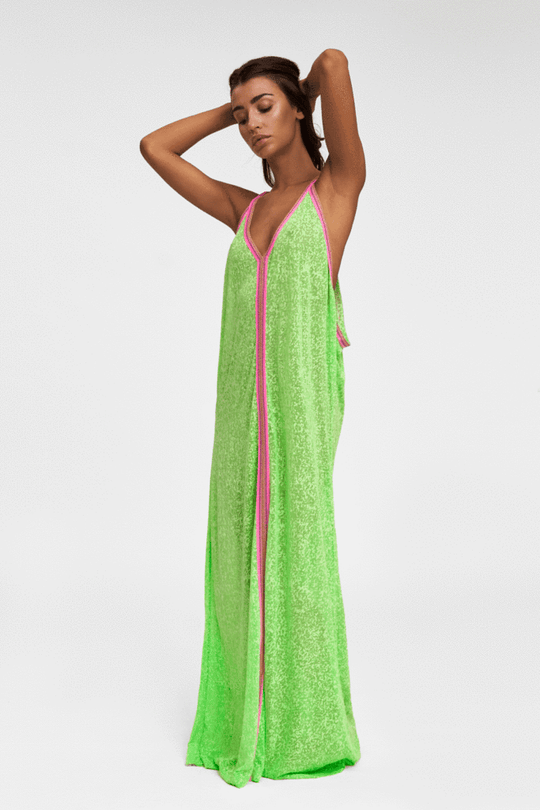 Inca Sundress Lime - Cover Up