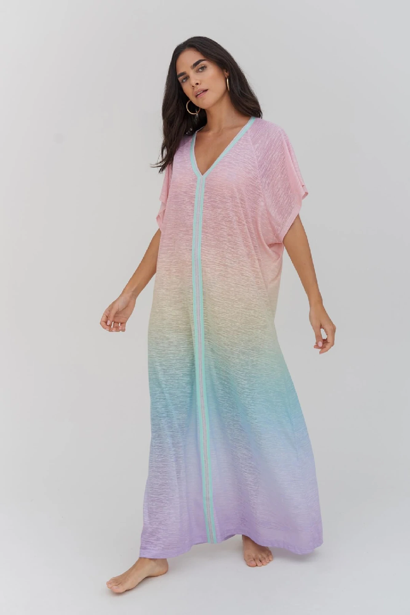 Ombre Rainbow Abaya Pastel