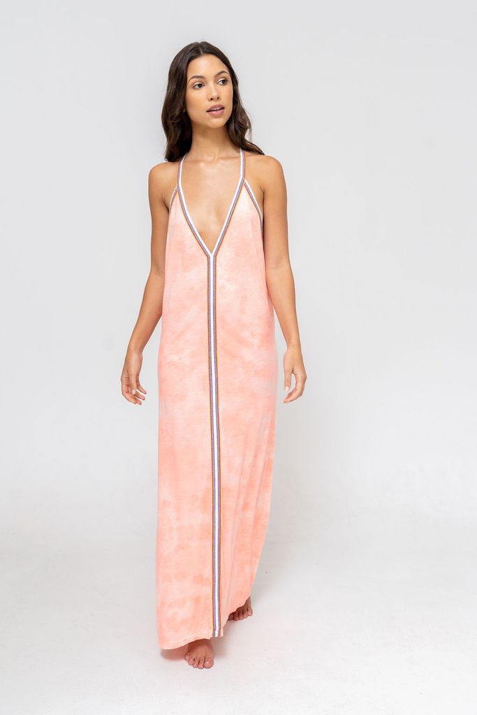 Load image into Gallery viewer, Tie Dye Sundress Coral - Cover Up
