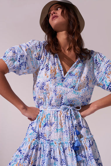 Poupette St Barth Mini Dress with V Neck