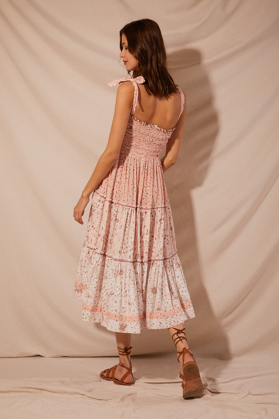 Load image into Gallery viewer, Midi Dress Triny Pink St. Tropez Viscose - Dress
