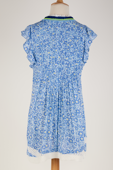 Mini Dress Sasha V Kids Blue Je T’aime Viscose - Girls Dress