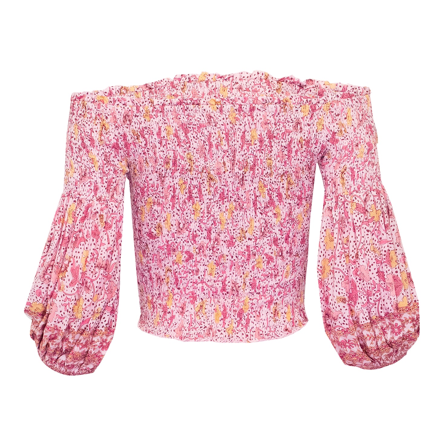 Load image into Gallery viewer, Top Ariel Smoched Pink Clary - Top
