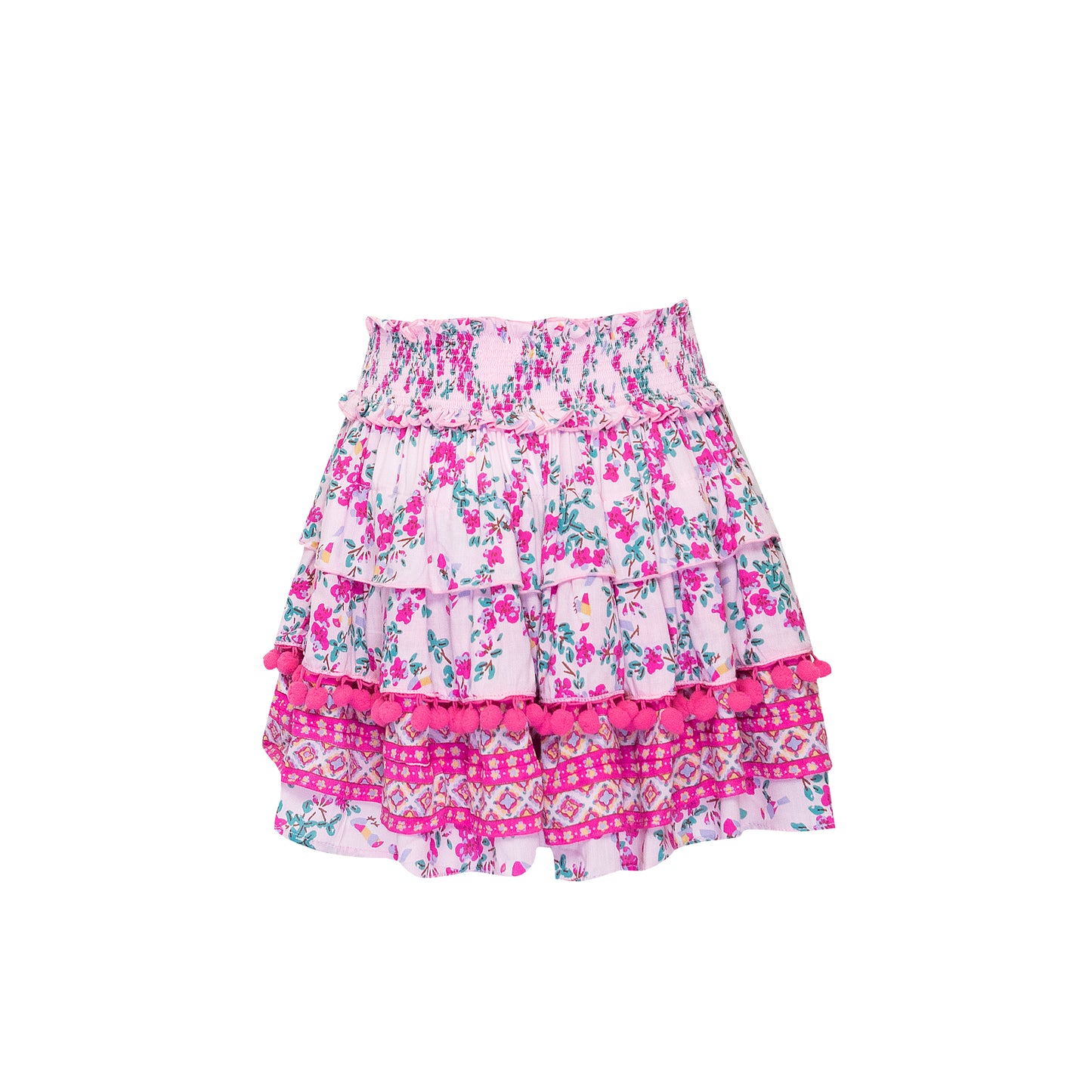 Load image into Gallery viewer, Ariel Mini Skirt Kids Pink Kookoo Bird

