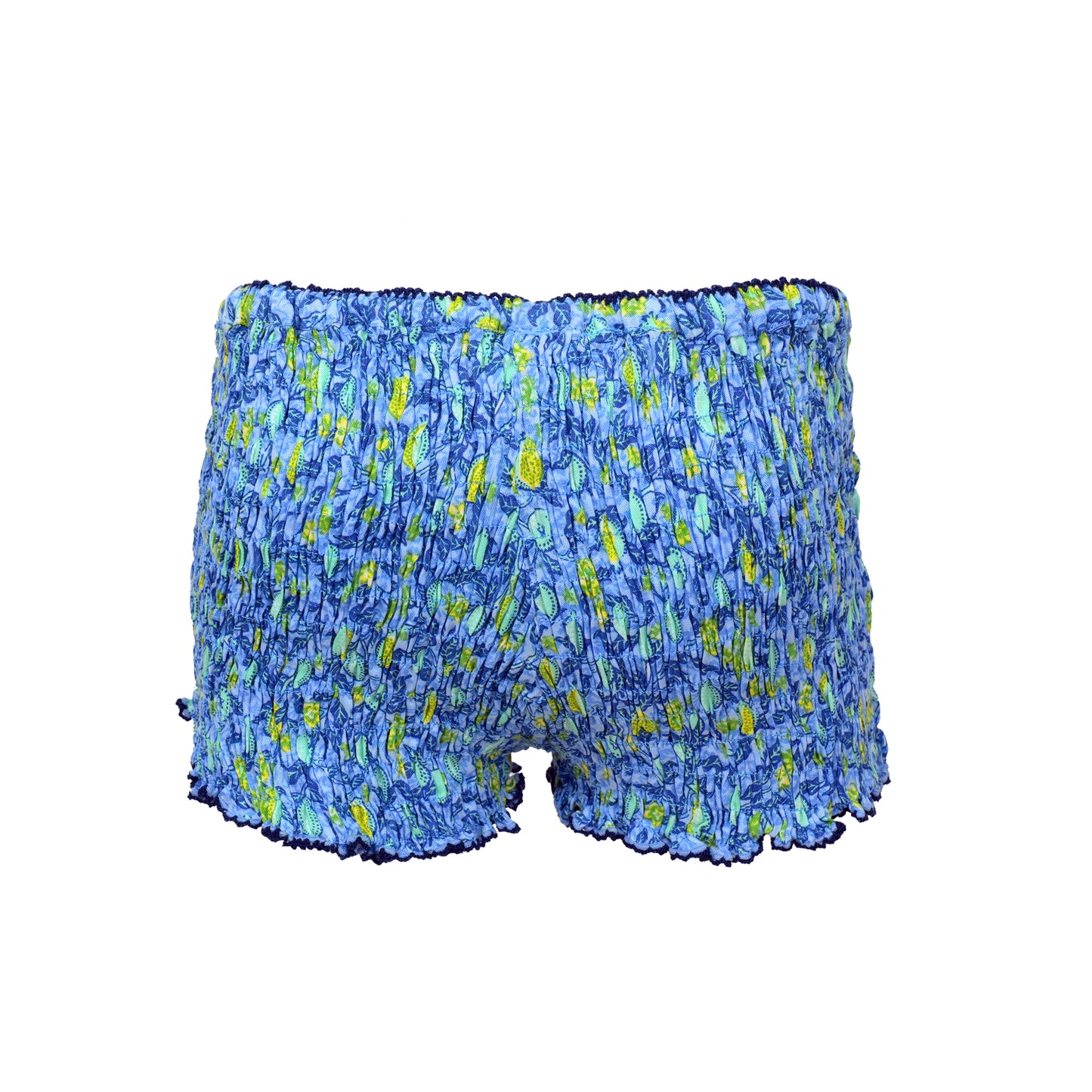 Kids V Shorts Blue/Lemon - Shorts