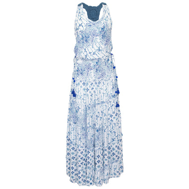 Long Dress Katie Blue Parrot - Dress