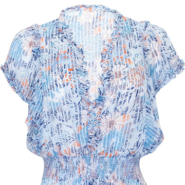 Mini Dress Amber Sky Blue Marigold - Dress