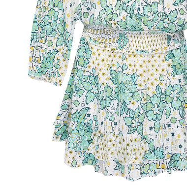 Mini Dress Ilona Long Sleeve Green Edelweiss - Dress