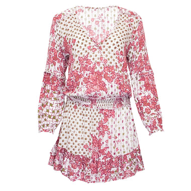 Mini Dress Ilona Long Sleeve Pink Edelweiss - Dress