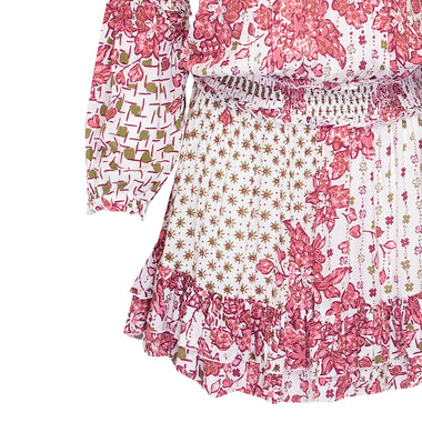 Mini Dress Ilona Long Sleeve Pink Edelweiss - Dress